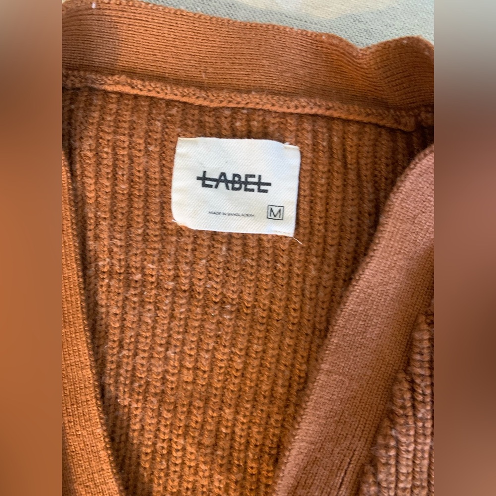 Black Label Women's Cardigan - Rust - Picture 2 of 5